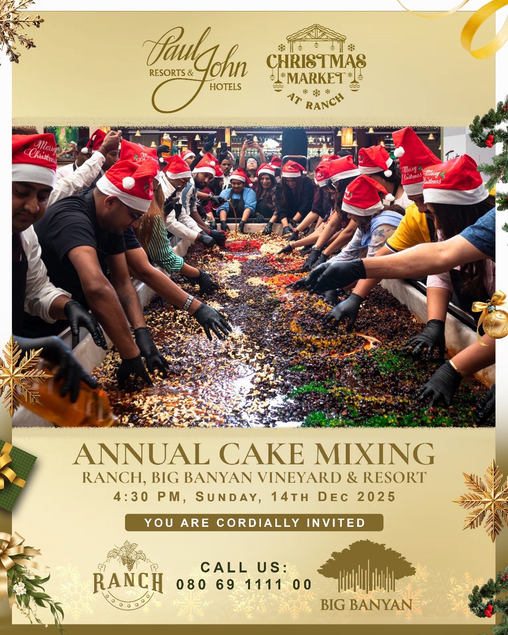 Day 5- Annual Christmas Cake Mixing at Ranch